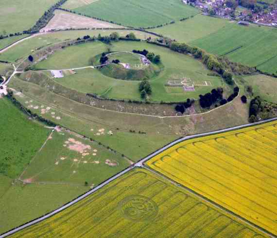 Old Sarum England listed in the Domesday book.