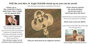 Read more about the article A real Mrs. B. Eagle Exposes the Truth about her Church and Why this must all end.